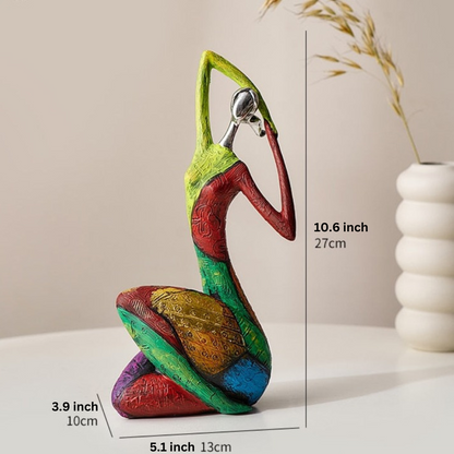 ArtZ® Abstract Colorful Women Sculptures Sculptures Arms Up