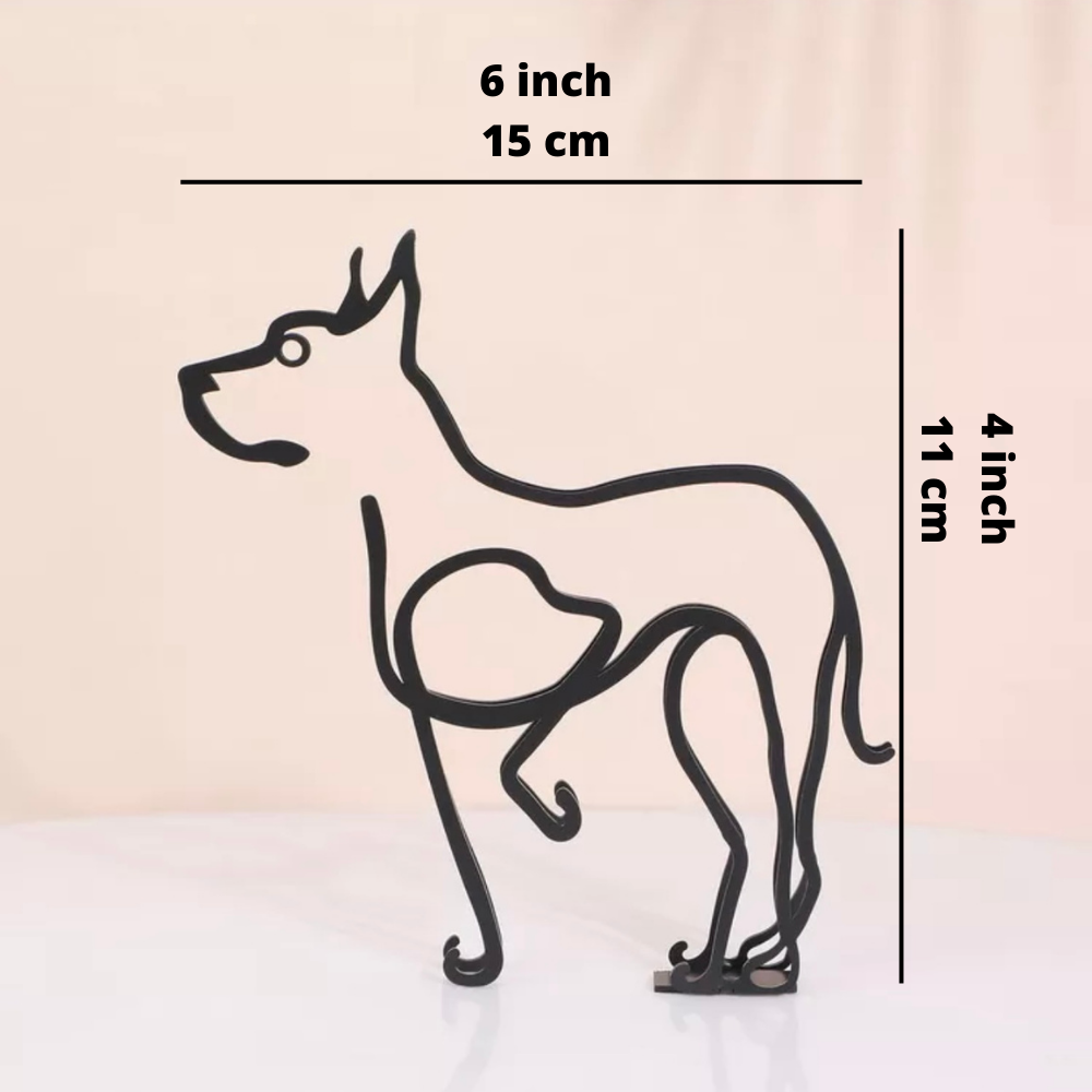 ArtZ® Iron Dog and Cat Sculptures