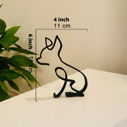 ArtZ® Iron Dog and Cat Sculptures Sculptures Chihuahua