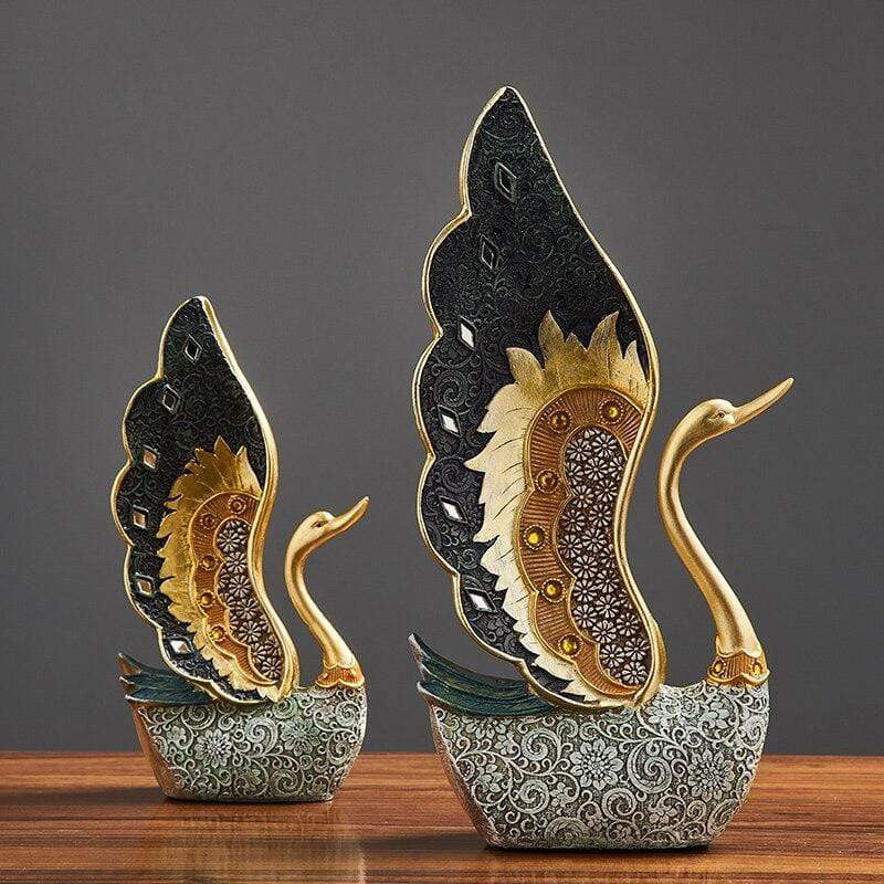 ArtZ® Swan Figurines, 2 Piece Set - Splentify