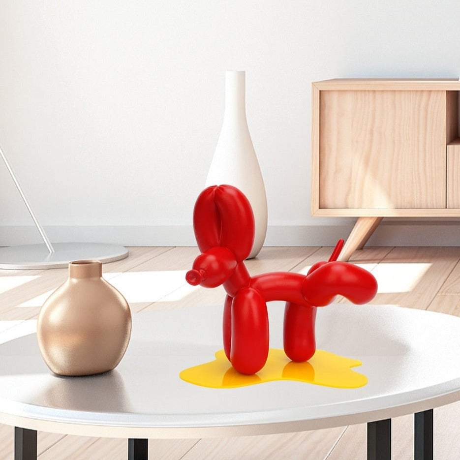 ArtZ® Balloon Dog Doing Number One Sculpture - ArtZMiami