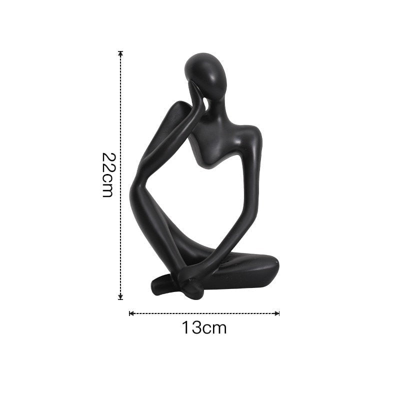 ArtZ® Nordic Abstract Thinker Statue - Splentify