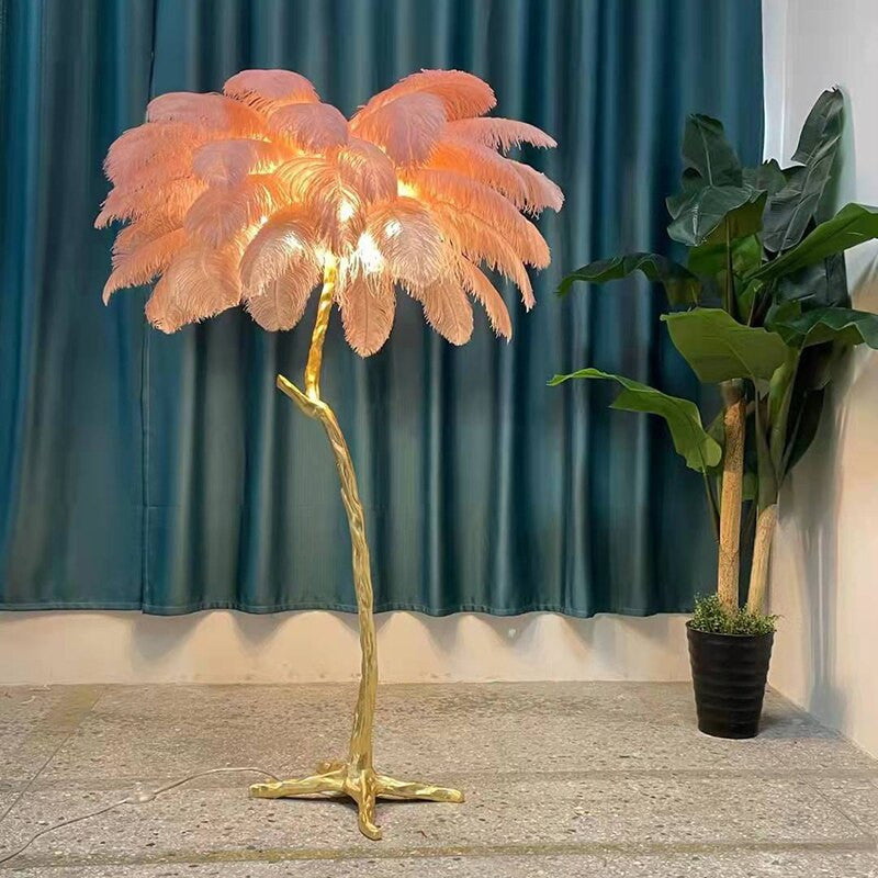 ArtZ® Ostrich Feather Lamp - ArtZMiami
