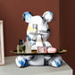 ArtZ® Bear Graffiti Painted Sculpture Table Tray - ArtZMiami