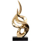 ArtZ® Abstract Flame Sculpture Sculptures Gold