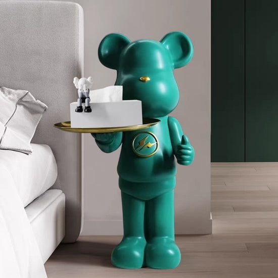 ArtZ® Bear Statue Tray Table ArtZMiami