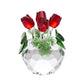 ArtZ® Crystal Rose Figurine Crystal Figurines Red Roses