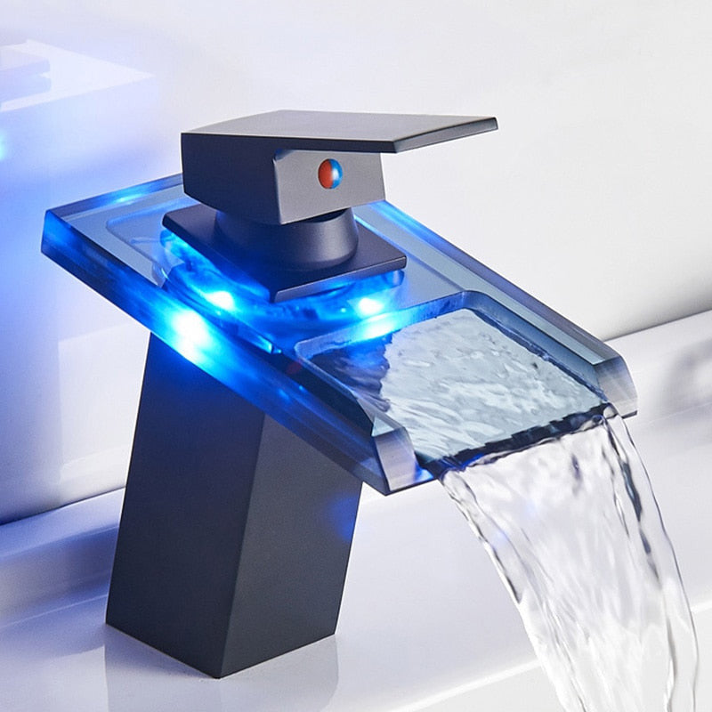 ArtZ® LED Waterfall Bathroom Faucet - ArtZMiami