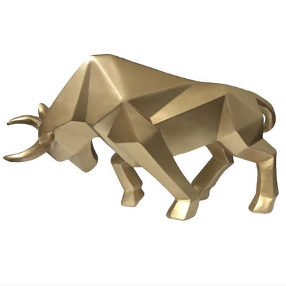 ArtZ® Nordic Bull Sculpture Sculptures Gold