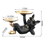 ArtZ® Lazy Bulldog Sculpture With Double Tray - Splentify