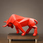 ArtZ® Nordic Bull Sculpture Sculptures Red