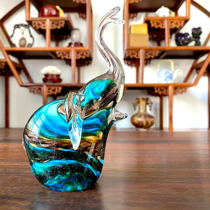 ArtZ® Nordic Glass Elephant Sculpture