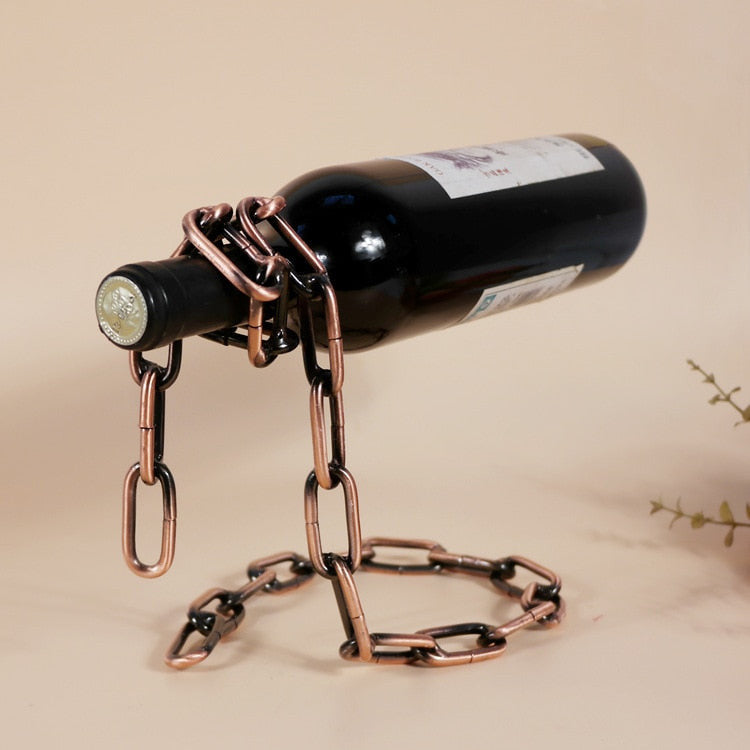 Medieval Style Aluminum Chainmail Wine Bottle Holder Koozie
