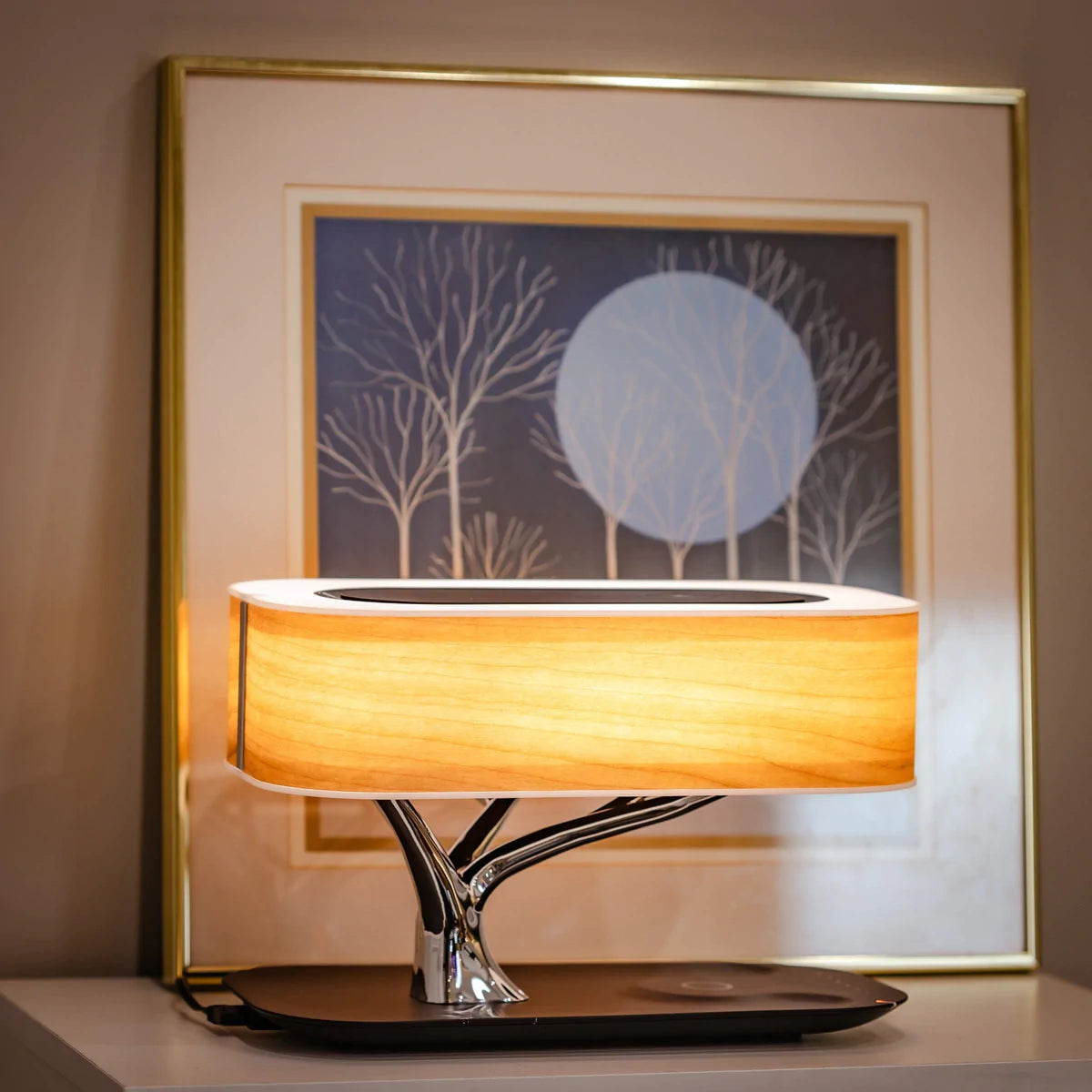ArtZ® Cherry Wood Zen Table Lamp