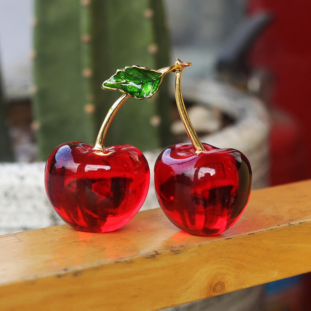 ArtZ® Crystal Cherry Figurine