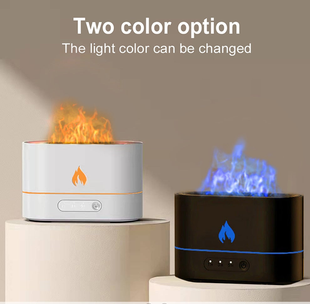 Flame Light Oil Diffuser And Humidifier - ArtZMiami