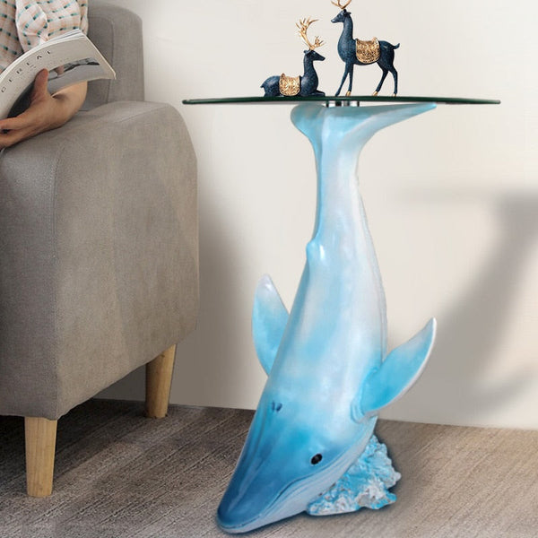 ArtZ® Whale Sculpture Tray Table – ArtZMiami