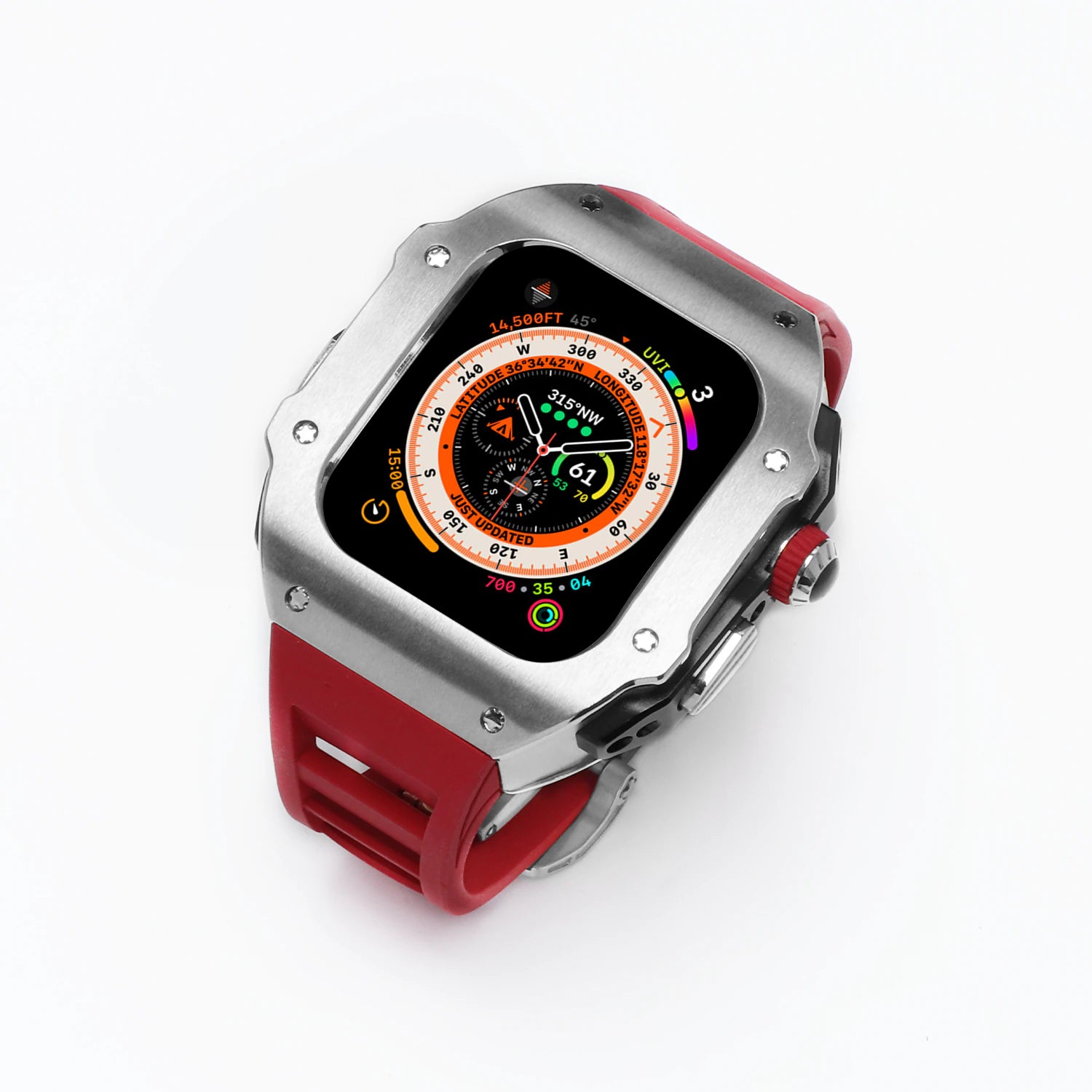 Steel case apple watch shop