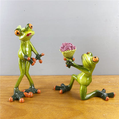 ArtZ® Most Interesting Frog In The World Sculptures Sculptures Flowers 2 Frogs