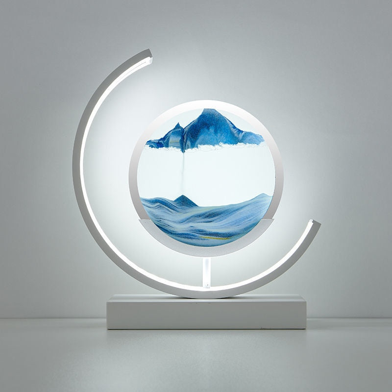 ArtZ® Sand And Water Moving Art LED Moon Lamp – ArtZMiami