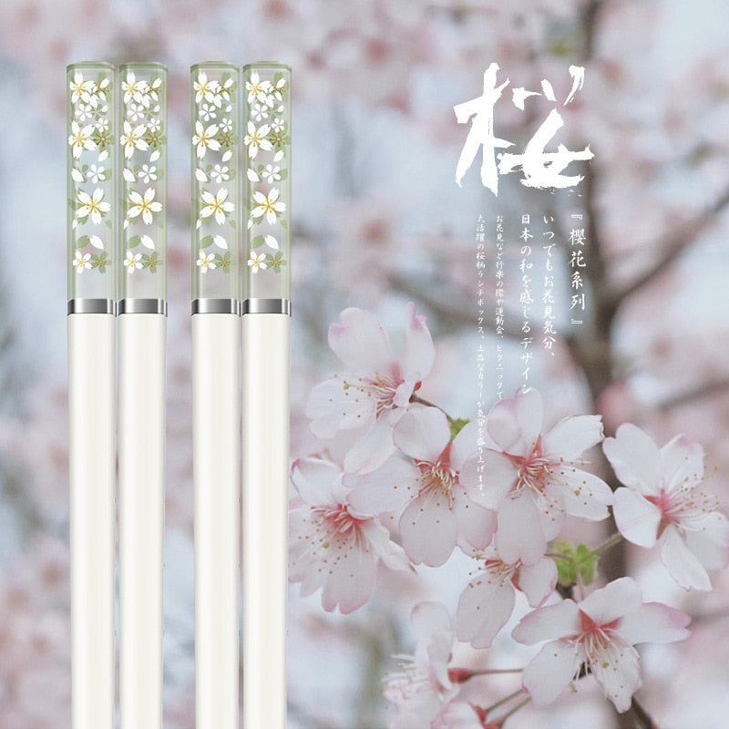 Cherry Blossom Chopsticks 5 Pairs