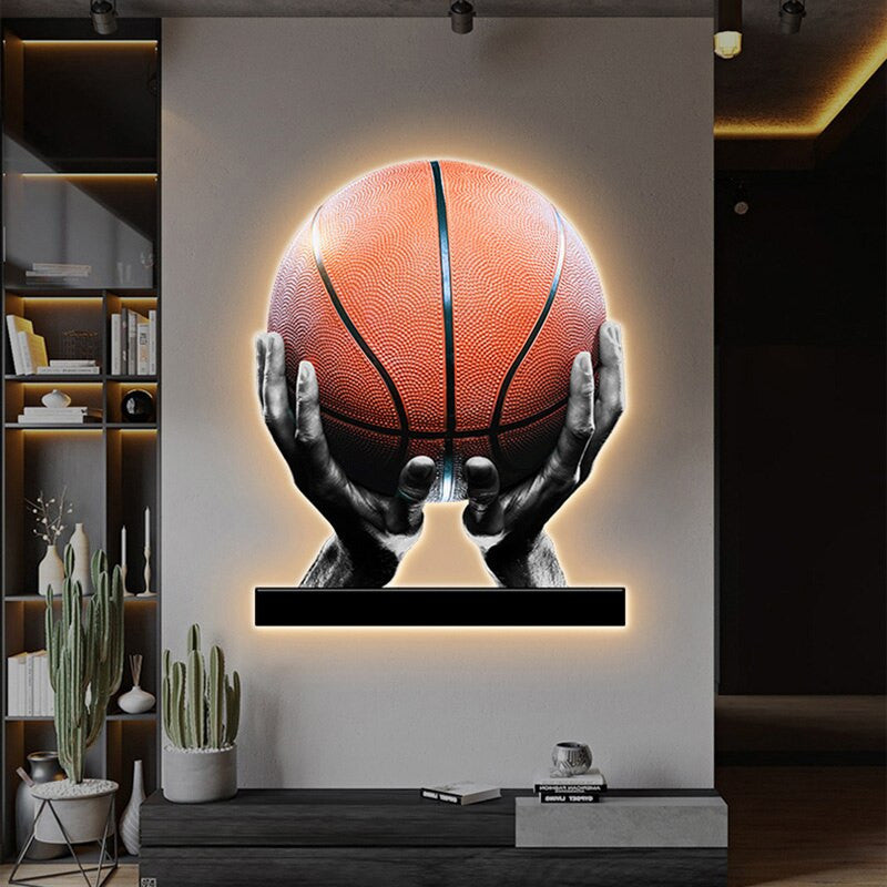 ArtZ® Hoops Painting With LED Light - ArtZMiami