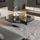 ArtZ® Nordic Design Round Glass Wedge Coffee Table