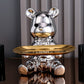 ArtZ® Ceramic Bear Sculpture Tray And Piggy Bank