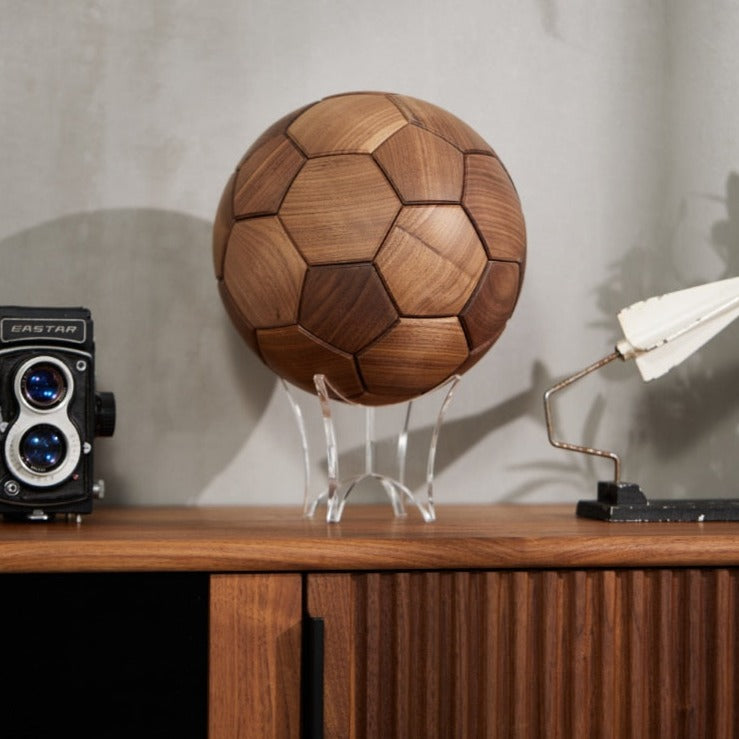ArtZ® Wood Soccer Ball Sculpture