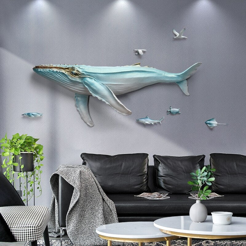 ArtZ® Whale 3D Nordic Wall Sculpture - ArtZMiami