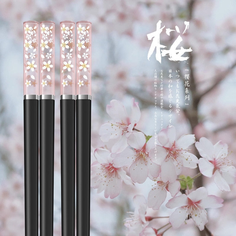 Cherry Blossom Chopsticks 5 Pairs