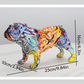 ArtZ®  English Bulldog Graffiti Painted Statue - ArtZMiami