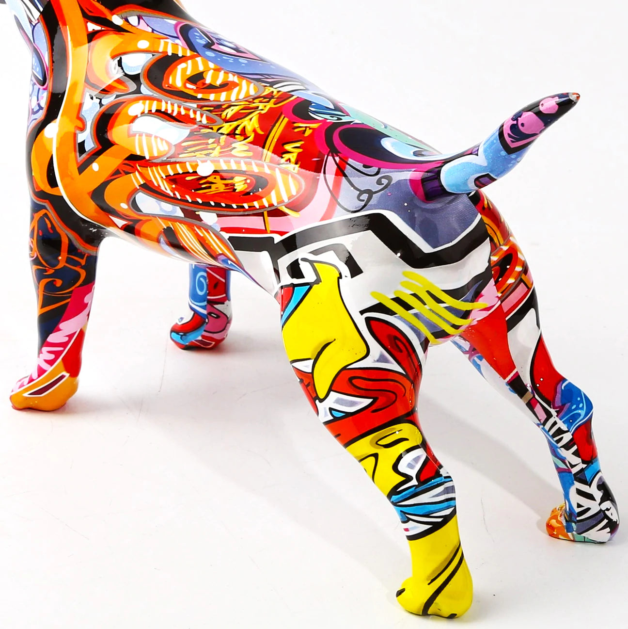 ArtZ® Bull Terrier Nordic Painted Statue