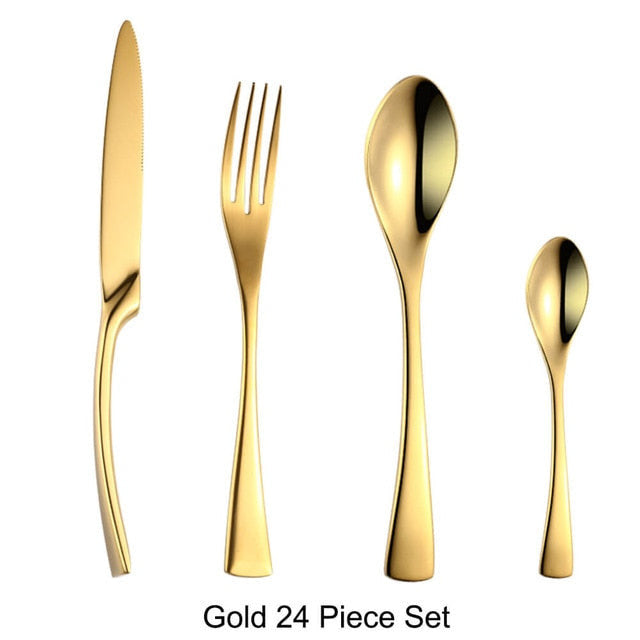 Art Of Food® 24-piece Stainless Steel Cutlery Set, Monaco - ArtZMiami