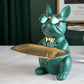 ArtZ® Bulldog Sculpture Table Tray and Piggy Bank