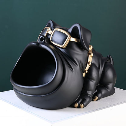 ArtZ® Bulldog Sculpture Storage Bin