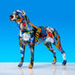 ArtZ® Rottweiler Graffiti Painted Statue - Splentify